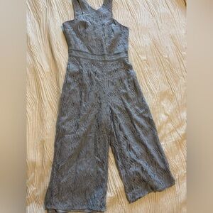 Adelyn Rae Charcoal Lace Jumpsuit